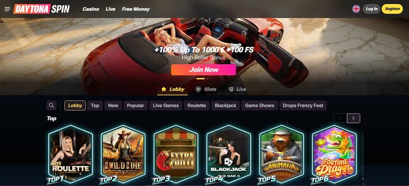 Daytona Spin Casino Site UK