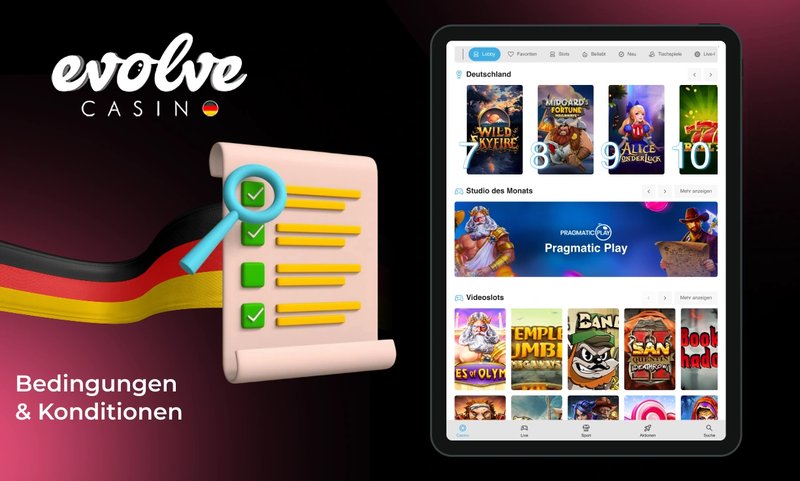 Evolution in Bewegung: Das Evolve Casino Online für deutsche Spieler